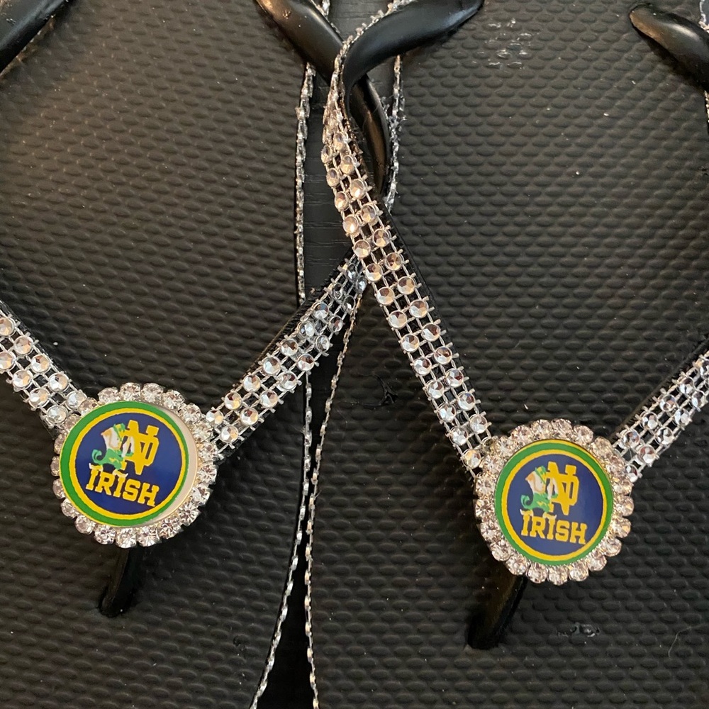 Notre Dame flip flops